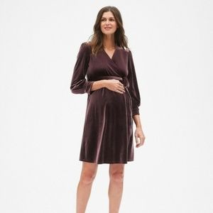 GAP Maternity Velvet Party Dress NWT
